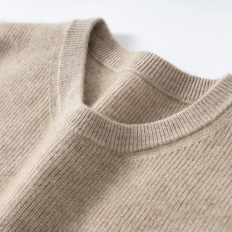 Pure Cashmere Knit Sweater Vest for Men | Autumn and Winter Layering