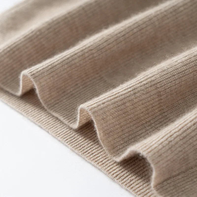 Pure Cashmere Knit Sweater Vest for Men | Autumn and Winter Layering