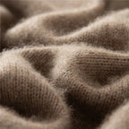 Pure Cashmere Polo Collar Button Cardigan for Men | Business and Casual Wear
