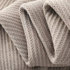 Pure Cotton Honeycomb Knit Half High Collar Sweater for Men | Winter Layering