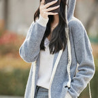 Relaxed Fit Merino Wool Hooded Zip Cardigan for Men | Everyday Layering