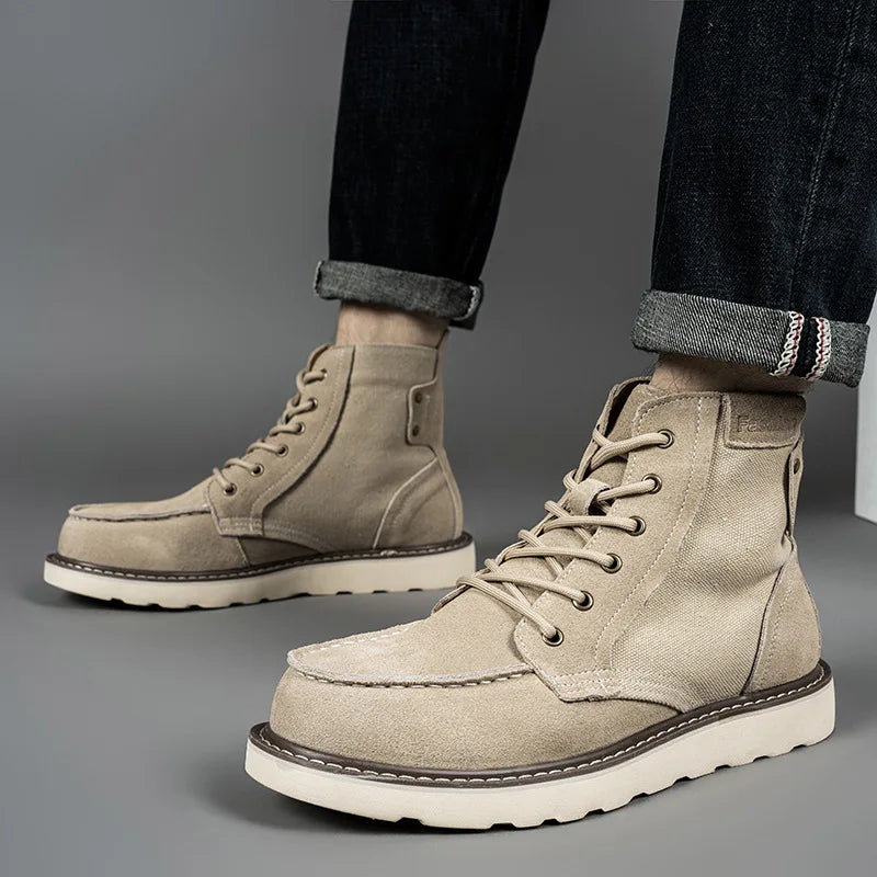 Waterproof Leather Hiking Boots for Men | Trekking and Outdoor Use
