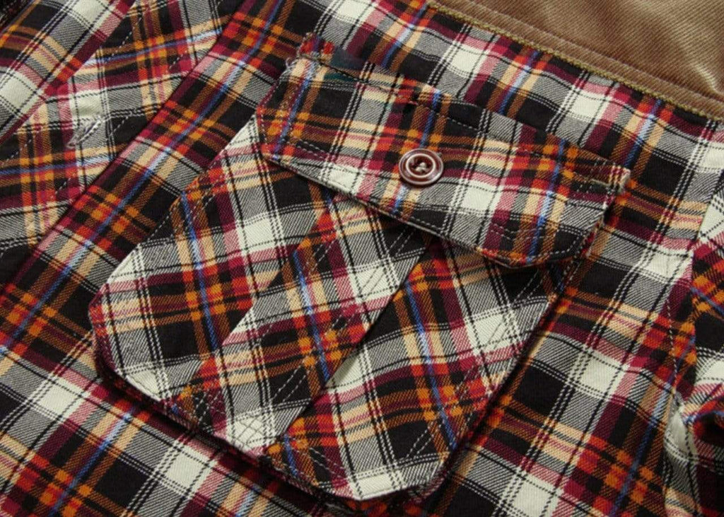 Faux Fur Lined Plaid Shirt Jacket for Men | Cold Weather Layering