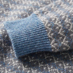 Pure Wool Fair Isle Crewneck Sweater for Men | Autumn and Winter Wear