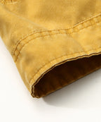 Washed Canvas Quilted Shoulder Moto Jacket for Men | Casual Wear