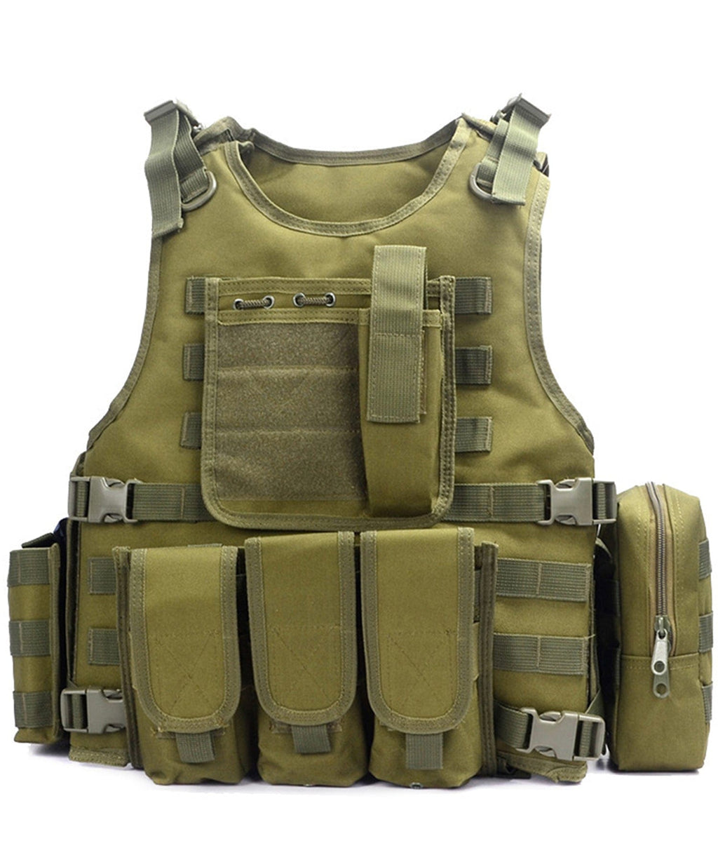 Multi Pocket Adjustable Tactical Vest for Men | Hunting and Airsoft