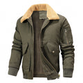Soft Lined Collar Lightweight Utility Jacket for Men | Everyday Wear