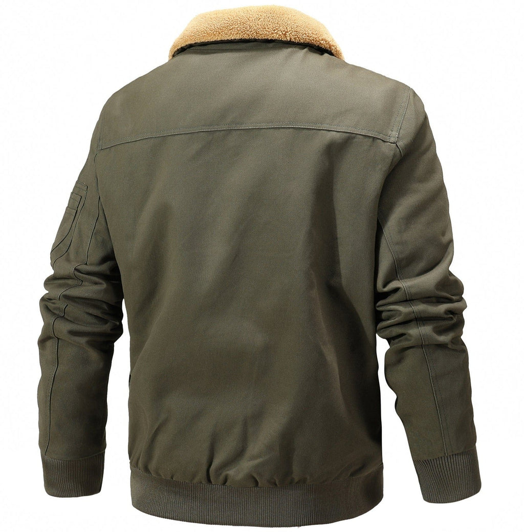 Soft Lined Collar Lightweight Utility Jacket for Men | Everyday Wear