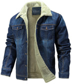 Fleece Lined Denim Jacket for Men | Cool Weather Layering