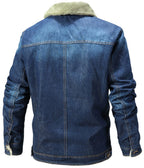 Fleece Lined Denim Jacket for Men | Cool Weather Layering