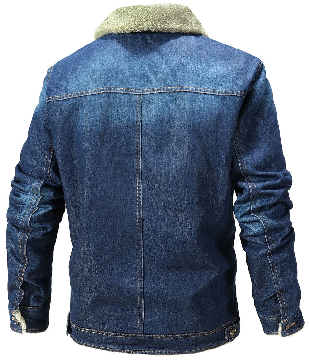 Fleece Lined Denim Jacket for Men | Cool Weather Layering