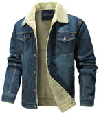 Fleece Lined Denim Jacket for Men | Cool Weather Layering