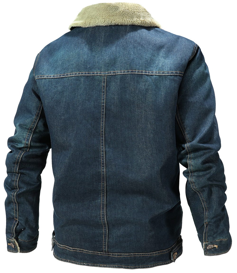 Fleece Lined Denim Jacket for Men | Cool Weather Layering