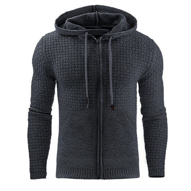 Cotton Blend Full Zip Hoodie for Men | Everyday Wear