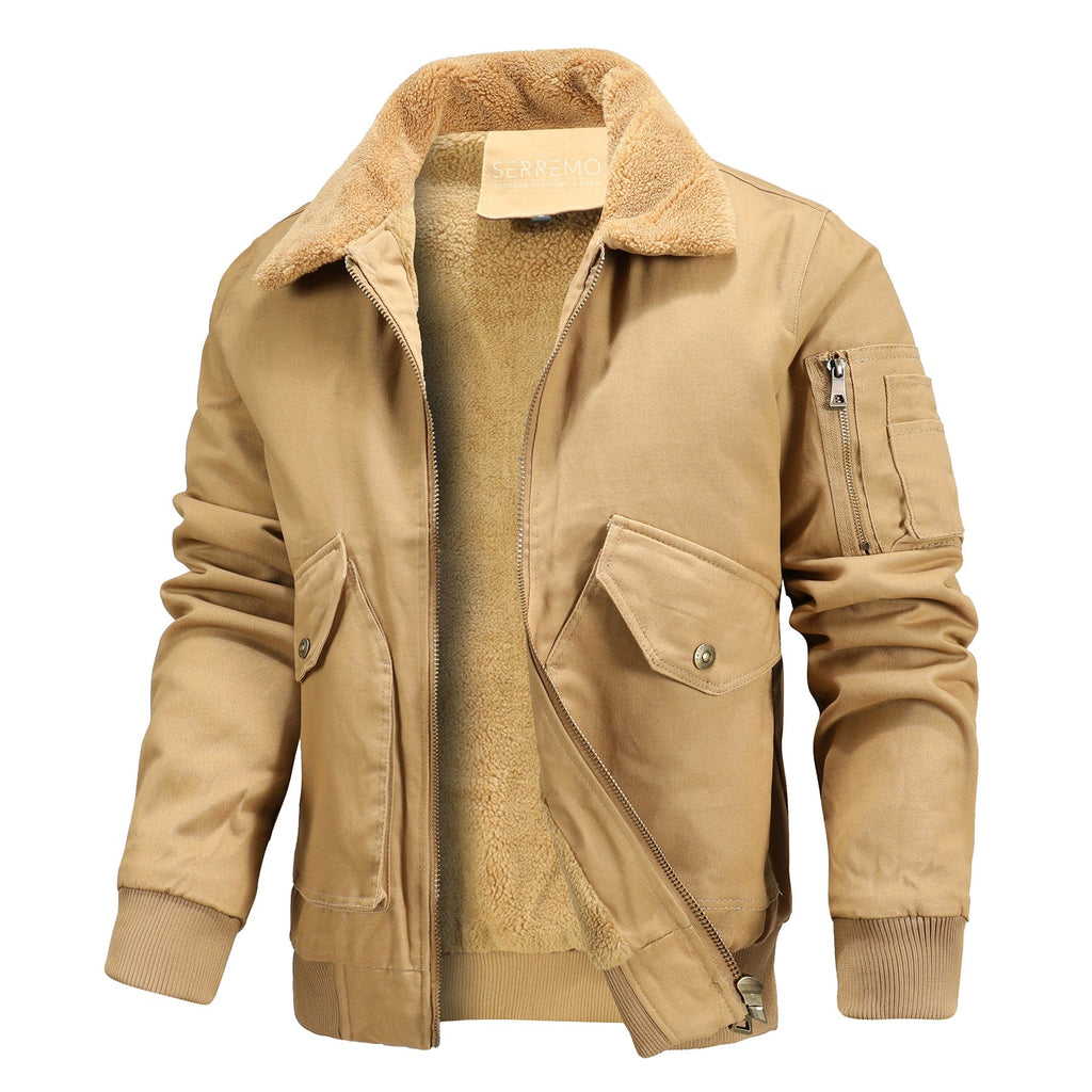 Soft Lined Collar Lightweight Utility Jacket for Men | Everyday Wear