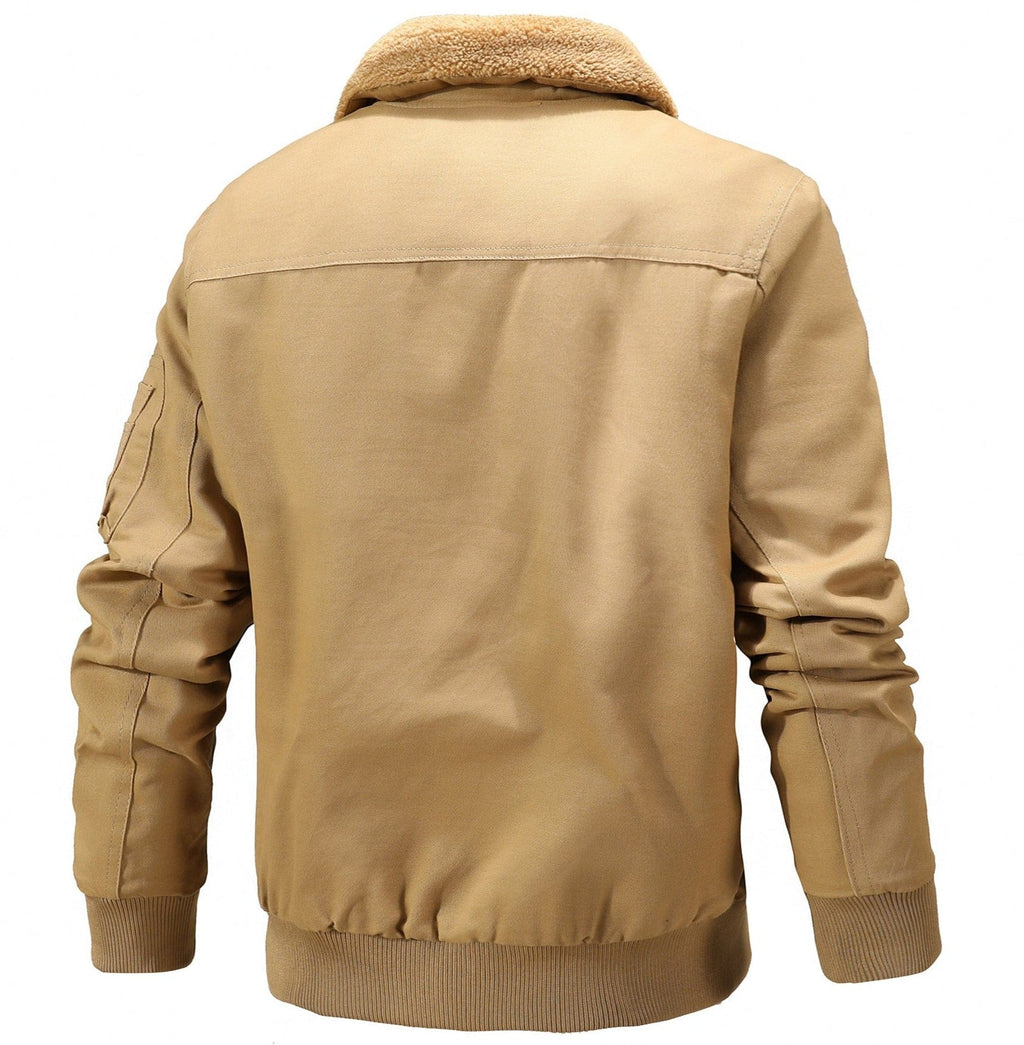 Soft Lined Collar Lightweight Utility Jacket for Men | Everyday Wear