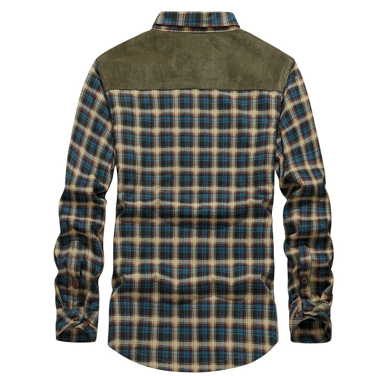 Faux Fur Lined Plaid Shirt Jacket for Men | Cold Weather Layering